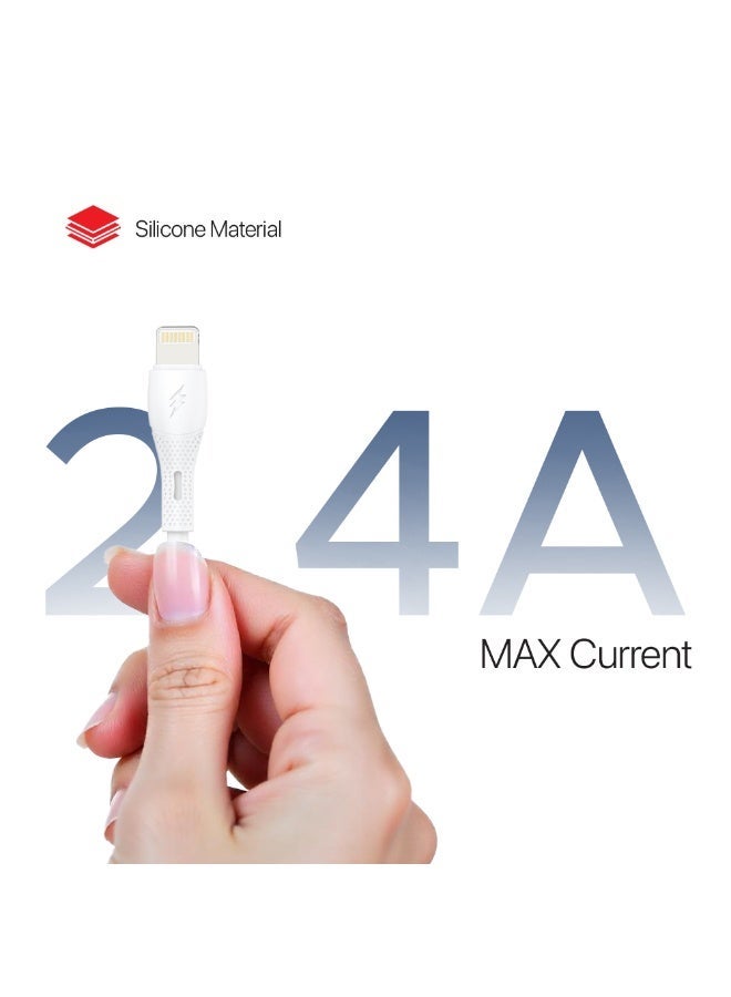 Lycka Cord Lite Lightning Cable – 1 Meter USB to Lightning Fast Charging & Data Sync Cable - Image 3